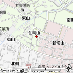 愛知県西尾市法光寺町住崎山21-8周辺の地図