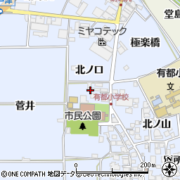 京都府八幡市内里北ノ口26-1周辺の地図