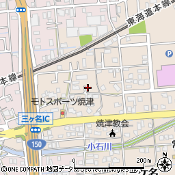 静岡県焼津市三ケ名1430周辺の地図