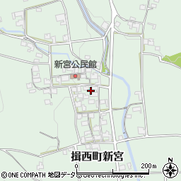 兵庫県たつの市揖西町新宮886周辺の地図