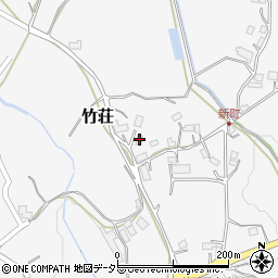 岡山県加賀郡吉備中央町竹荘1074周辺の地図