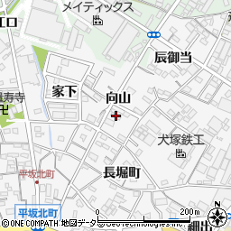 愛知県西尾市平坂町向山30周辺の地図