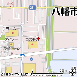 京都府八幡市八幡盛戸35-18周辺の地図