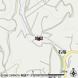 愛知県額田郡幸田町須美地獄周辺の地図