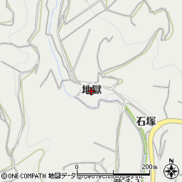 愛知県幸田町（額田郡）須美（地獄）周辺の地図