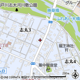 堀孝石材　志太店周辺の地図