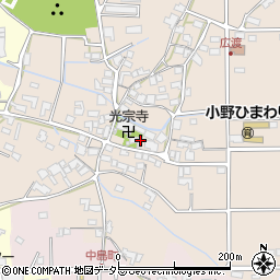 兵庫県小野市広渡町107周辺の地図