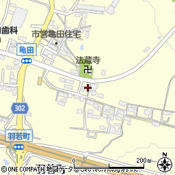 三重県亀山市亀田町17周辺の地図