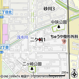 愛知県武豊町（知多郡）二ケ崎周辺の地図