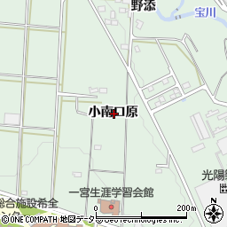 愛知県豊川市上長山町小南口原周辺の地図
