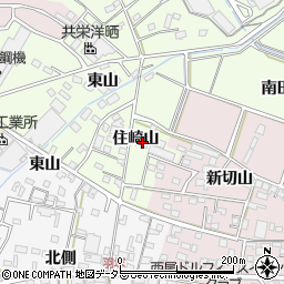 愛知県西尾市法光寺町住崎山21-2周辺の地図