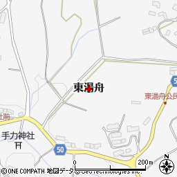 三重県伊賀市東湯舟周辺の地図