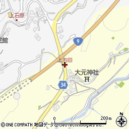 上内田周辺の地図