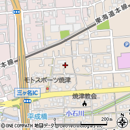 静岡県焼津市三ケ名1430-5周辺の地図