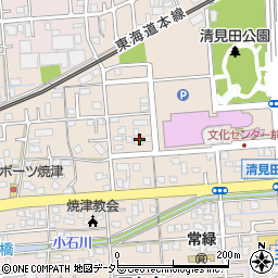 静岡県焼津市三ケ名1512-1周辺の地図