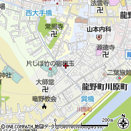 兵庫県たつの市龍野町本町周辺の地図