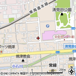 静岡県焼津市三ケ名1511-1周辺の地図