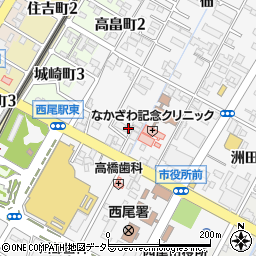 愛知県西尾市寄住町洲田10周辺の地図