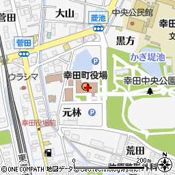 幸田町役場　住民こども部住民課住民窓口グループ周辺の地図