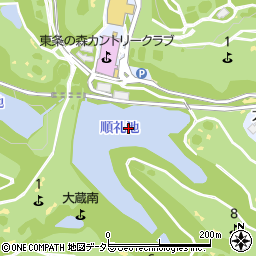 順礼池周辺の地図