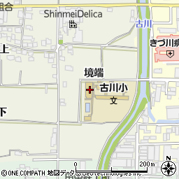 京都府城陽市上津屋境端周辺の地図