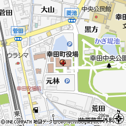 幸田町役場周辺の地図
