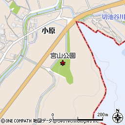 宮山公園周辺の地図