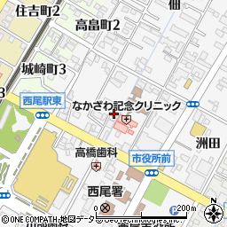 愛知県西尾市寄住町洲田9-2周辺の地図