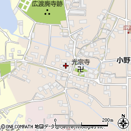 兵庫県小野市広渡町390周辺の地図