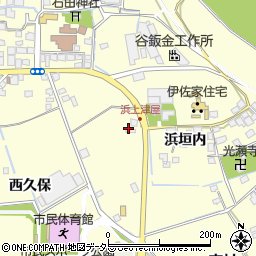 京都府八幡市上津屋浜垣内周辺の地図