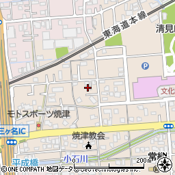 静岡県焼津市三ケ名1466周辺の地図