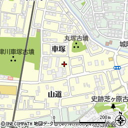 京都府城陽市平川車塚53-29周辺の地図