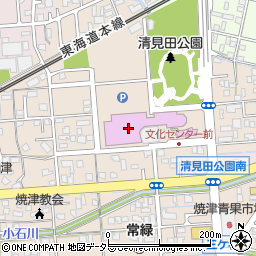 焼津文化会館　大ホール周辺の地図
