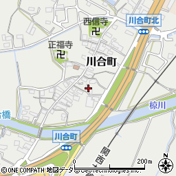 三重県亀山市川合町93周辺の地図