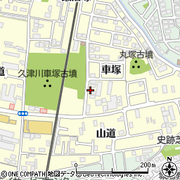 京都府城陽市平川車塚45-36周辺の地図