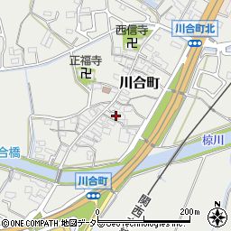 三重県亀山市川合町91周辺の地図