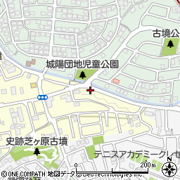 京都府城陽市平川車塚95周辺の地図