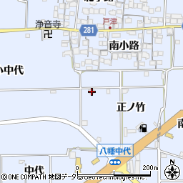 京都府八幡市戸津正ノ竹224周辺の地図