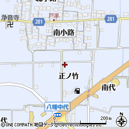 京都府八幡市戸津正ノ竹215周辺の地図