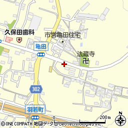 三重県亀山市亀田町7周辺の地図