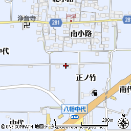 京都府八幡市戸津正ノ竹223周辺の地図