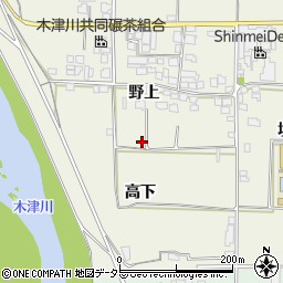 京都府城陽市上津屋野上63周辺の地図