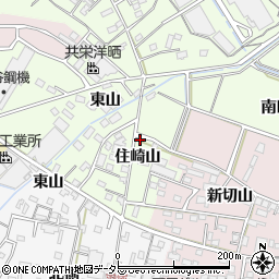 愛知県西尾市法光寺町住崎山26-2周辺の地図