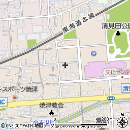 静岡県焼津市三ケ名1508周辺の地図