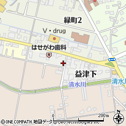 静岡県藤枝市益津下58周辺の地図