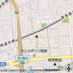 静岡県焼津市三ケ名1420周辺の地図