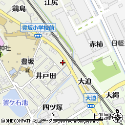 豊坂簡易郵便局周辺の地図