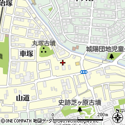 京都府城陽市平川車塚58-6周辺の地図
