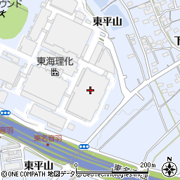 株式会社東海理化　音羽工場周辺の地図
