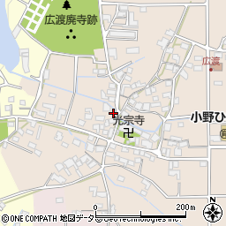 兵庫県小野市広渡町383周辺の地図